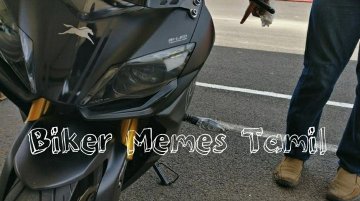 TVS Apache RR 310 spied at Madras Motor Race Track