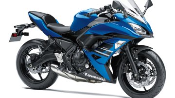 2018 Kawasaki Ninja 650 Candy Plasma Blue colour launched at INR 5.33 lakhs