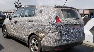 Mahindra U321 MPV with 16-inch alloy wheels spied on test