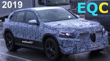 Mercedes EQC electric SUV spied testing - Video