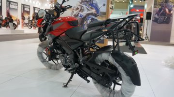 Bajaj Pulsar NS 200 with accessories at Motobike Istanbul 2018