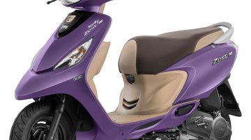 TVS Scooty Zest 110 Matte Purple colour variant introduced