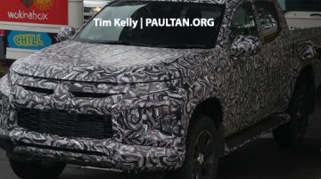 2018 Mitsubishi Triton (facelift) with Dynamic Shield front-end spied