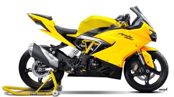 TVS Apache RR 310 rendered in multiple colours