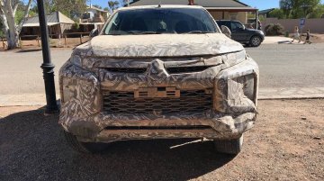 2018 Mitsubishi Triton (facelift) spied up close in Australia