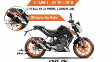 2018 KTM 200 Duke showcased with side-mounted exhaust - Report