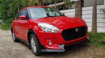 2018 Maruti Swift with black body kit