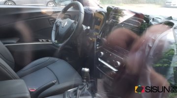 Interior of the 2018 SsangYong Tivoli (facelift) partially revealed