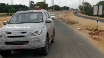 New Isuzu MU-X (facelift) spotted in India for the first time