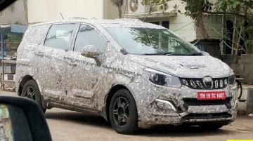 Mahindra U321 (Toyota Innova rival) spotted with the lightest camo yet [Update]