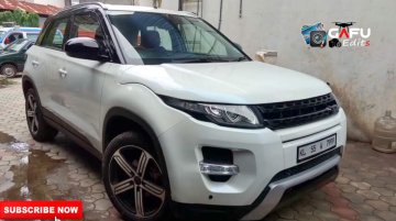 A Range Rover Evoque replica based on the Maruti Vitara Brezza