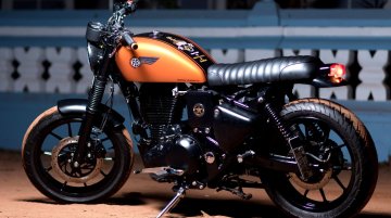 Custom Royal Enfield Electra 350 'Chief' Bratrod café racer by Bulleteer Customs