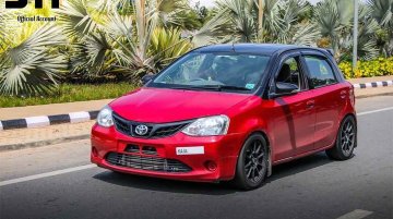 Modified Toyota Etios Liva with 211 hp on tap, because why not? [Video]