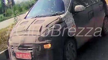 Hyundai AH2 (2018 Hyundai Santro) spied with foglamps switched on