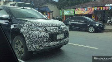 India-bound 2019 Mitsubishi Pajero Sport (facelift) spotted testing in Thailand