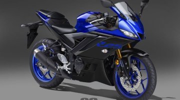 2019 Yamaha R25 (new Yamaha R3) rendered in 5 colour options