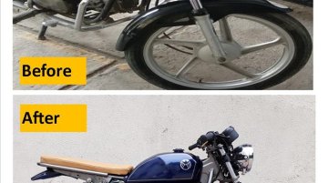 Hero Splendor Cafe Racer by Aero Customs