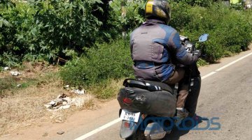 Heavily camouflaged test mule of 2019 TVS Wego 110 spotted