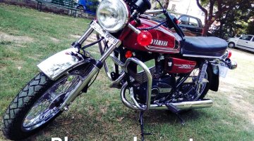 Restored 1984 Yamaha RD350 gets front disc brake setup from Bajaj Avenger and TVS Apache