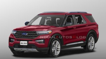 2020 Ford Explorer rendered in production guise