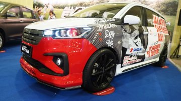 Custom Suzuki Ertiga displayed at Indonesia Modification Expo 2018