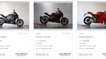 Ducati enters pre-owned bike segment in India