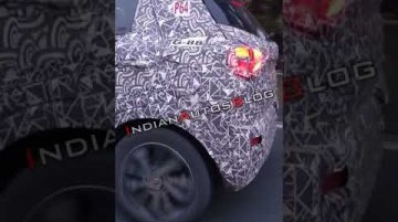 Mahindra S201 (Maruti Vitara Brezza rival) with Rear disc brakes spotted