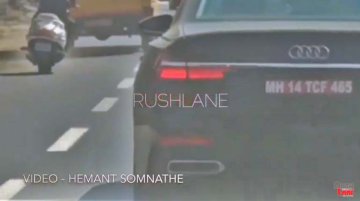 2019 Audi A6 spied testing in Pune [Video]