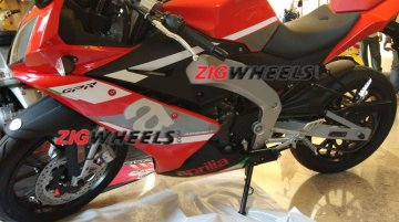 China-spec Aprilia GPR 150 showcased at a dealer's meet in Goa