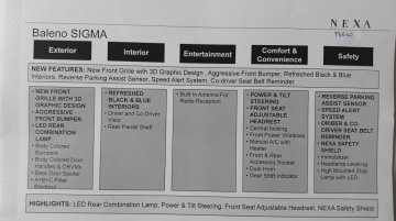 2019 Maruti Baleno (facelift) features - Image Gallery
