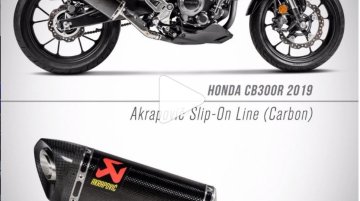 Honda CB300R gets Akrapovic carbon-fibre exhaust