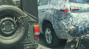 Tata H7X (Tata Harrier-based 7-seat C-SUV) spied on test