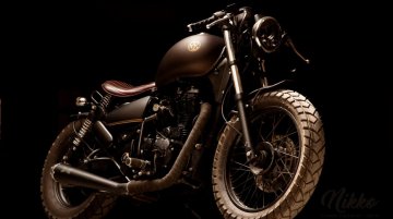 Modified Royal Enfield Thunderbird 500 Bobber by Eimor Customs