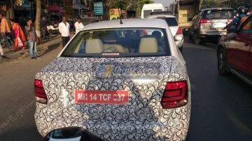 Possible BSVI-compliant VW Vento TSI test mule spied [Update]