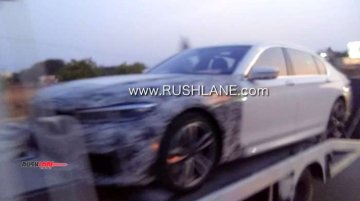 2019 BMW 7 Series (facelift) lands in India, spied on a flatbed