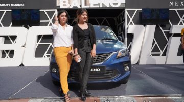 Delhi girls participate in the Bold Baleno Maze