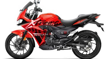 Fully-faired Hero Xtreme 200R - IAB Rendering