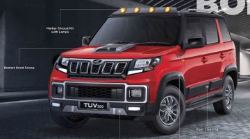 2019 Mahindra TUV300 (facelift) official accessories revealed