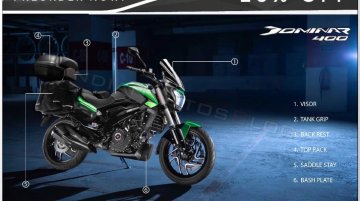 Autologue touring accessories for 2019 Bajaj Dominar 400 available for pre-order