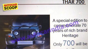 Mahindra Thar Signature Edition - Image Gallery