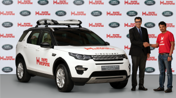 Modified Land Rover Discovery Sport donated to Rapid Response in India