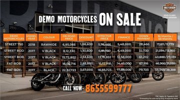 Harley-Davidson Mumbai selling demo bikes at heavy discounts