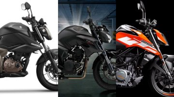 Suzuki Gixxer 250 Vs Yamaha FZ25 Vs KTM 250 Duke - Spec Comparison