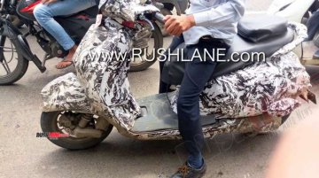 Petrol-powered Bajaj Urbanite scooter spied