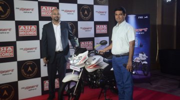 TVS Sport sets new record for 'Highest Fuel Efficiency on a motorcycle'