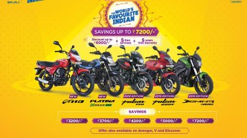 Bajaj motorcycles get cash discounts, extended warranty under festive season offer