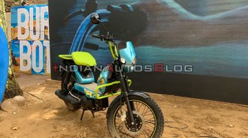 Modified TVS XL100 moped catches attention at MotoSoul 2019 in Goa