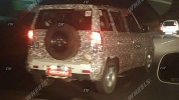 BS-VI Mahindra TUV300 spied on test