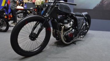 Royal Enfield Interceptor INT 650-based custom lowrider by K-Speed - 2019 Thai Motor Expo Live