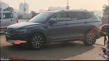 VW Tiguan Allspace spied in India again, to be launched in 2020